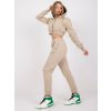 Béžový set tepláků a "crop" mikiny California