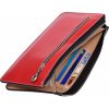 Červená velká dámská peněženka