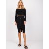 Černý komplet topu a sukně Lina