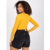 Světle oranžové tričko Beatrice s krajkovými rukávy (Velikost S)