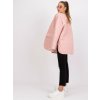 Pudrová prošívaná delší bunda Callie