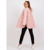 Pudrová prošívaná delší bunda Callie