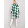 Zeleno-bílé kostkované košilové šaty (Velikost ONE SIZE)