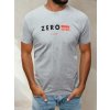Světle šedé pánské tričko s potiskem ZERO