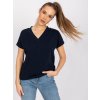 Modré dámské bavlněné tričko Severine