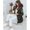 Khaki dlouhá parka MIKA