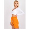 Bílý zavinovací crop top Paola