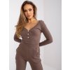 Hnědý casualový komplet Penelope