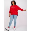 Červené tričko Cordelia s potiskem "FLV Fashion"