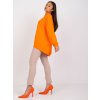 Oranžová mikina Twist  se stojáčkem