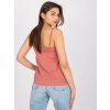 Růžový top Vita s krajkovým výstřihem (Velikost M)