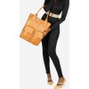 MARCO MAZZINI Karamelově hnědá shopper bag s kapsami (Velikost ONE SIZE)