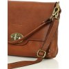 MARCO MAZZINI hnědá crossbody kožená kabelka