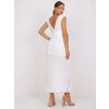 Bílé letní maxišaty Ewelina se spodničkou