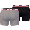 Černo-šedá sada boxerek Levi's Boxer 2 Pairs Briefs