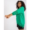 Zelená mikina Torino s krajkou na rukávech