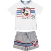 Bílo-šedý komplet trička a šortek Mickey Disney