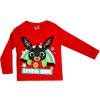 Červené chlapecké tričko s dlouhým rukávem Bing