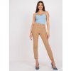 Béžové kalhoty Giulia s opaskem