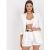 Bílý set saka a šortek