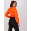 Oranžová halenka s krajkou