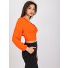 Oranžová halenka s krajkou