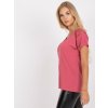 Růžové dámské tričko s krátkými rukávy