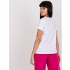 Bílé dámské bavlněné tričko s nápisem