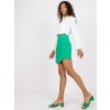 Zelená minisukně s vysokým pasem
