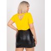Žluté lehké tričko Dina z viskózy