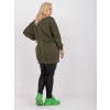 Khaki tunika se zipem na zádech
