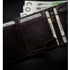 Tmavě hnědá pánská peněženka  Rovicky (Velikost ONE SIZE)