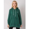 Tmavě zelená oversize mikina