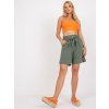Khaki bavlněné šortky