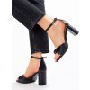 ČERNÉ ELEGANTNÍ SANDÁLY NA SLOUPKU