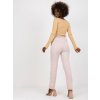 Světle růžové kalhoty s páskem