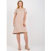 Béžové každodenní midi šaty