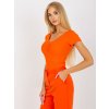 Oranžové tričko s krajkovými zády