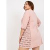 Světle růžové sportovní šaty s nápisy "Change"