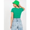 Zelené tričko s hlubokým výstřihem