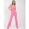 Růžový komplet topu a kalhot