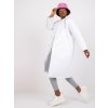 Bílý prošívaný kabát Sofia