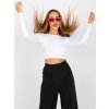 Bílý crop top s holými zády