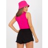 Fuchsiový top s rolákem