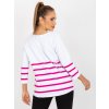 Bílo-růžová pruhovaná halenka