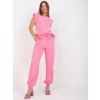 Růžový komplet tepláků a trička