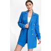 Modré delší sako