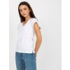 Bílé tričko s výstřihem do V