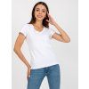 Bílé tričko s výstřihem do V