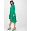 Zelené košilové midi šaty